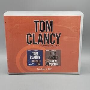 Tom Clancy Audiobook CD Audio Set Locked On & Vector, Abridged 20 Hours